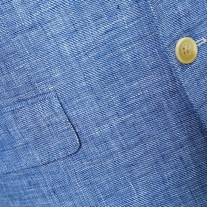 <span class=keywords><strong>Blazer</strong></span> da Uomo BOYA Monopetto di Alta Qualità in Cotone Lino Blu Cielo, Taglie Forti, Traspirante, Antipiega, Antivento - Product Image 5