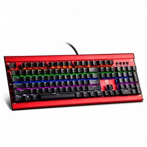 Mecánico profesional RGB retroiluminado portátil teclado de juego directo de fábrica