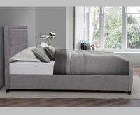 Lit en tissu au design unique, mobilier de chambre à coucher, nouveau et très vendu