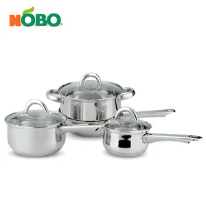 Set Peralatan Masak Bawah Sandwich Stainless Steel 201, 7 Buah Kualitas Tinggi