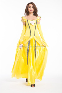 Adulte <span class=keywords><strong>Belle</strong></span> Princesse Cosplay Costume Beauté <span class=keywords><strong>et</strong></span> La <span class=keywords><strong>Bête</strong></span> Halloween costume Party robe - Product Image 1