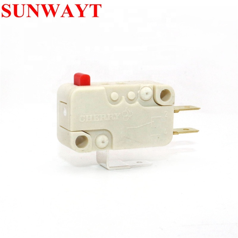 Three Terminal Cherry Microswitch D44X - SPDT, 10A 250VAC Push