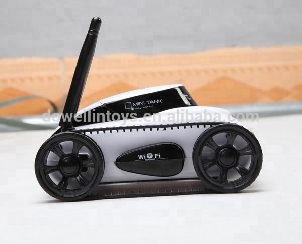 Mini I-Spy 4CH RC Tank with WiFi Camera - Android/iOS Controlled
