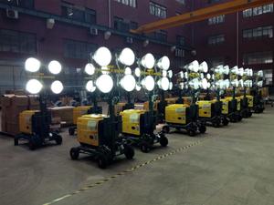 4x400 watt luci Mobile torre luce Diesel generatore - Product Image 4