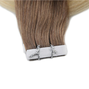 <span class=keywords><strong>Cheveux</strong></span> blonds Couleur De Bonne Qualité 8 # Devenant 60 Blonde Balayage Appliques Humano Fita Adesiva <span class=keywords><strong>Colle</strong></span> dans les <span class=keywords><strong>Cheveux</strong></span> - Product Image 4