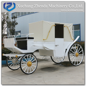 Romantico Visite Turistiche cavallo carraige <span class=keywords><strong>bianco</strong></span> wedding carriage La Visita del Carrello per la vendita - Product Image 1