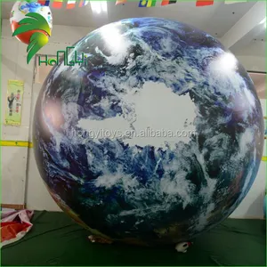 Giant Inflatable Earth Balloons , Large Planet ball Inflatable World Globe For Exhibition