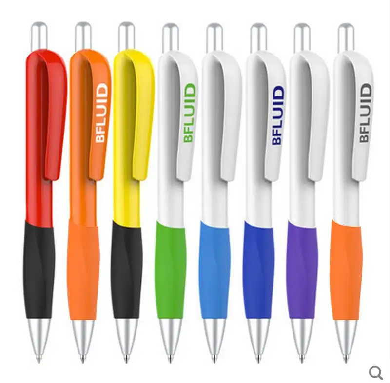 Instrumento de escritura de bajo precio, bolígrafos gruesos a granel, bolígrafos personalizados con logo