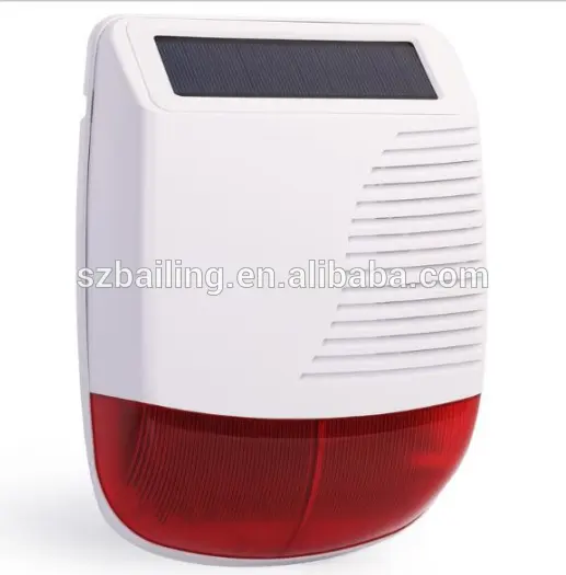 Best price Hotsale wireless solar outdoor police siren wireless siren used with alarm system
