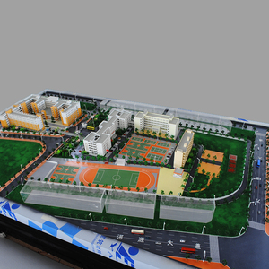 Mô Hình Quy Mô Quy Hoạch Trường Học Phong Cách Châu Âu Với Sân Bóng Đá Đẹp - Product Image 2