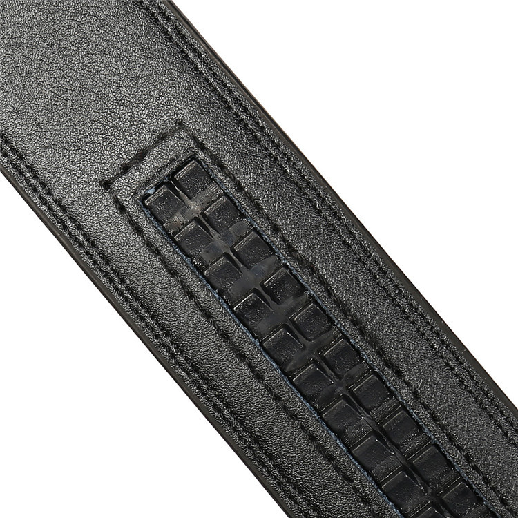 Custom Personalized Genuine Leather Automatic Ratchet Belt for Men, Premium Sliding Buckle Business Dress Belt - View 2