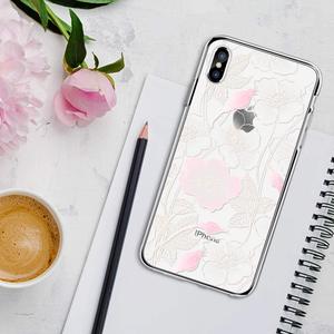 A Custom Bianco Crema IMD Per il <span class=keywords><strong>iphone</strong></span> XS NAX <span class=keywords><strong>XR</strong></span> Clear Sottile <span class=keywords><strong>Protettiva</strong></span> Morbida di TPU Floreale di Disegno Del Fiore cassa - Product Image 2