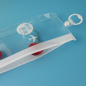 Mềm Nhựa PVC Bàn Chải Đánh Răng Du Lịch <span class=keywords><strong>Kit</strong></span> Bao Bì Zipper <span class=keywords><strong>Bag</strong></span> Với Xử Lý - Product Image 2