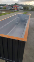 Piscine Conteneur Modulaire Extensible Préfabriquée Personnalisée en Acier, Design Ferme, pour Hôtels et Espaces Extérieurs