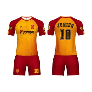 Entwerfen Sie Ihre eigenen personal isierten einfachen Fußball trikots Sport trikot Design benutzer definierte Jugend fußball uniform Sets