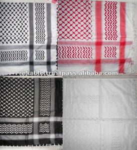 ผ้าพันคอฤดูหนาวสไตล์อาหรับ yashmagh/วัสดุ SHEMAGH-POLYESTER นุ่มและสีปรับแต่งได้ - Product Image 2
