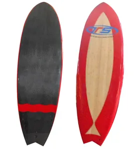 बांस कार्बन फाइबर shortboard Surfboards मछली की पूंछ सर्फ़बोर्ड