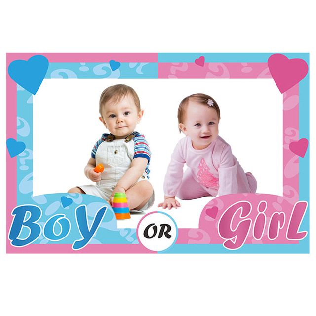 1 шт. пол выявить вечерние Photo Booth Реквизит мальчик или девочка бумага Бут фото рамка