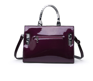 New Fashion Pu Leather <strong>Bag</strong> Ladies Handbag <strong>Snake</strong> Pattern Leather Tote <strong>Bag</strong> - Product Image 2