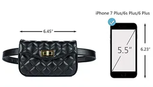 Delle donne Elegante Pacchetto di Fanny con Cute Cinghia di Cuoio, Retro Della Vita Del Sacchetto Del Telefono Cellulare con Design Alla Moda, alla moda di Viaggio del Pacchetto Della Vita - Product Image 3