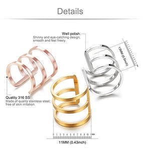 Stainless Steel Wholesale Gold/<strong>Silver</strong>/Rose Gold Earrings <strong>Ear</strong> <strong>Cuff</strong> - Product Image 1