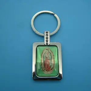定制金属多种设计瓜达卢佩钥匙圈我们的瓜达卢佩女士钥匙扣