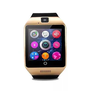 Wholesale Q18 Smart Watch with Camera Blue tooth Wristwatch SIM Card Support Multi Language for Android IPhones