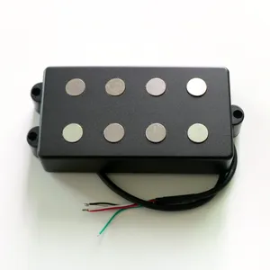 Donlis Humbucker 4弦9.5毫米Alnico 5杆音乐人低音拾音器，用于带4根线输出线的电爵士低音