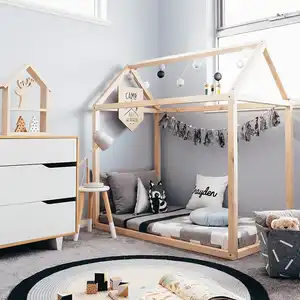 घर डिजाइन के लिए नर्सरी फ्रेम मूल बेबी बिस्तर बिक्री