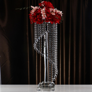 Hermoso <span class=keywords><strong>de</strong></span> pie decoración <span class=keywords><strong>de</strong></span> <span class=keywords><strong>la</strong></span> boda alto <span class=keywords><strong>candelabro</strong></span> <span class=keywords><strong>de</strong></span> cristal - Product Image 2