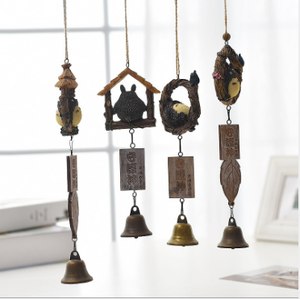 Décoration de porte en résine, accessoires pour la maison, tortue de forêt, carillons, 1 pièce - Product Image 1