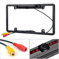 NOUS Canada Numéro De Voiture Support de Cadre De Plaque D'immatriculation Caméra De Recul Automatique Cmos De 8 Leds Ir Cam