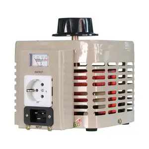 TDGC2 3KVA Gelombang Sinus Murni Dapat Disesuaikan 0 ~ 250V AC Tegangan Manual Regulator Tegangan 220V