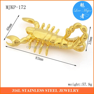 Oro In Acciaio Inox in scatola scorpioni pendenti immagini Antico faraone Egiziano gioielli - Product Image 6