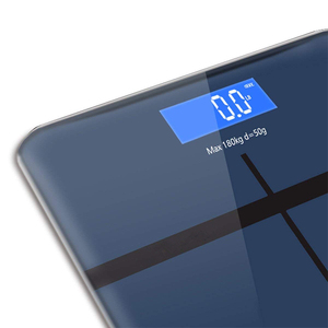 CE और ROHS प्रमाण पत्र शरीर वजन पैमाने 180Kg टेम्पर्ड Glas डिजिटल बाथरूम पैमाने - Product Image 5