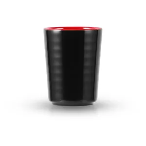 The whole case wholesale 2.9" x 3.85" Inch 8.6 oz Red and Black Party Melamine Cups