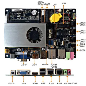 Armortec l'ultima scheda madre per pc industriale Intel 1037U 1.8G mini itx a buon mercato ddr3 fornitore della cina