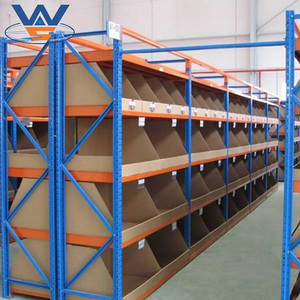 Estante de almacenamiento de acero <span class=keywords><strong>popular</strong></span>, estante de almacenamiento de servicio medio, almacén industrial personalizado con certificación CE / ISO - Product Image 1