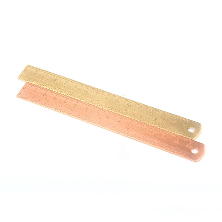 15cm metal bookmark measuring tools handy brass ruler for drawing tasks