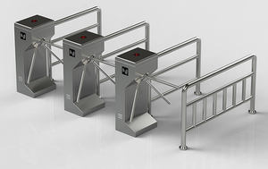 Tự động ngoài trời có thể thu vào turnstile kiểm soát truy cập Flap Barrier Gate - Product Image 4
