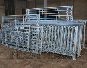 Barandillas de Balcón de <span class=keywords><strong>Hierro</strong></span> Forjado en Bronce Envejecido, Barandillas Rústicas de <span class=keywords><strong>Hierro</strong></span> Forjado para Ventanas y Porches - Product Image 4