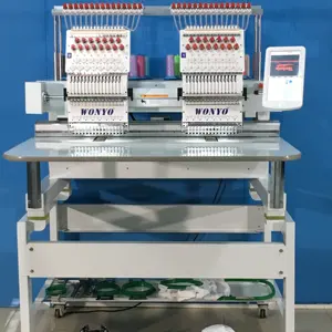 Máquina de bordado assistente, máquina do bordado do computador preço da máquina para o logotipo do bordado 10 polegadas
