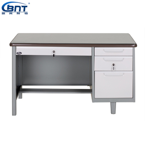 Bàn Văn Phòng Thư Ký Bằng Thép Thiết Kế Hiện Đại Mới Với Hai Bệ Bằng Thép - Product Image 4