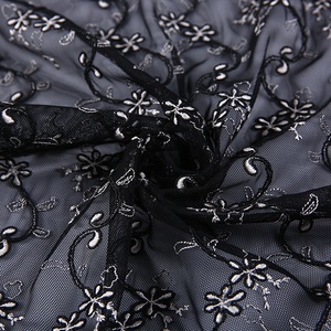 HA-15753 Shaoxing Textile Fashion High Quality <strong>Cord</strong> Indian Dress Embroidery Fabric <strong>Net</strong> - Product Image 3