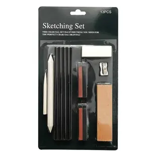 13pcs All-in-one Sketch and Drawing Art Pencil Kit for artists of all skill levels