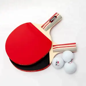 Conjunto de raquete de ping-pong para tênis de mesa, bastão e bolas de mesa personalizadas, venda imperdível