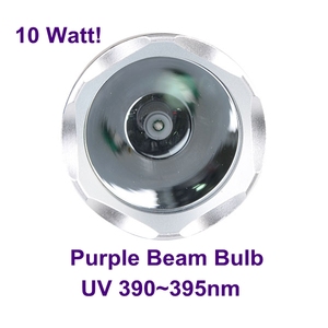18650 batteria lanterna ultravioletta XPE viola luce 395nm subacquea 50m luce nera UV torcia torcia subacquea - Product Image 2