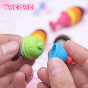 Effaceurs créatifs en forme de nourriture, pièces, papeterie scolaire en chine, gomme de fantaisie, cadeaux pour enfants, vente en gros - Product Image 3