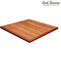 Table basse moderne en bois, meuble de restaurant, stratifié, carré, moderne