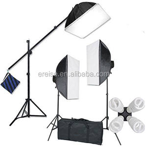 E-Reise <span class=keywords><strong>Studio</strong></span> 2400 Watt Large Photography Softbox Kit de lumière <span class=keywords><strong>photo</strong></span> <span class=keywords><strong>continue</strong></span> 16 "X 24" Arm Hair Light avec - Product Image 1